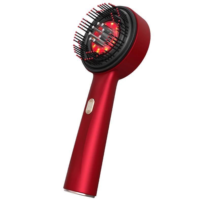 Zantéa™ | Peine eléctrico para masaje del cuero cabelludo – Luz roja y aplicador de aceite – Anticaída y crecimiento capilar