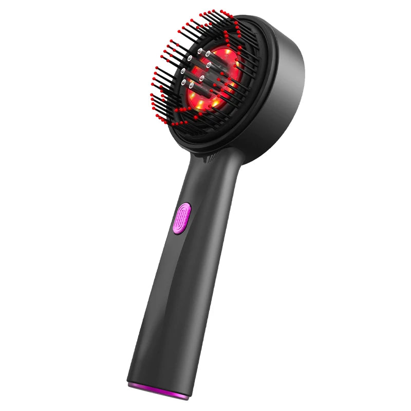 Zantéa™ | Peine eléctrico para masaje del cuero cabelludo – Luz roja y aplicador de aceite – Anticaída y crecimiento capilar