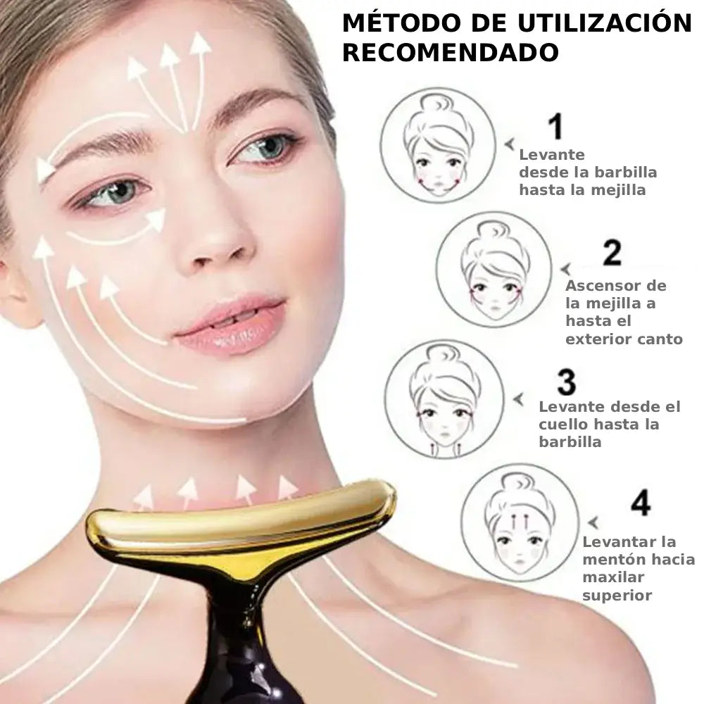 Zantéa™ | Aparato de masaje 3 en 1: rostro, cuello y ojos
